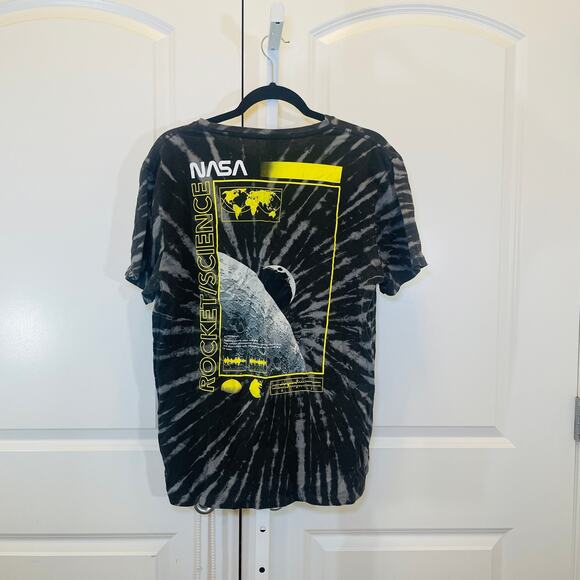 Hyper Space NASA Tee - Unisex Size L - Gray and Black - Picture 2 of 5